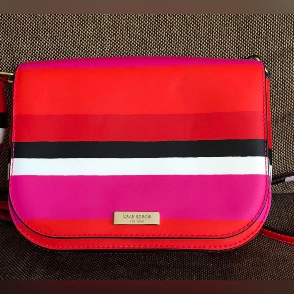 Kate Spade Red and Pink Crossbody Bag